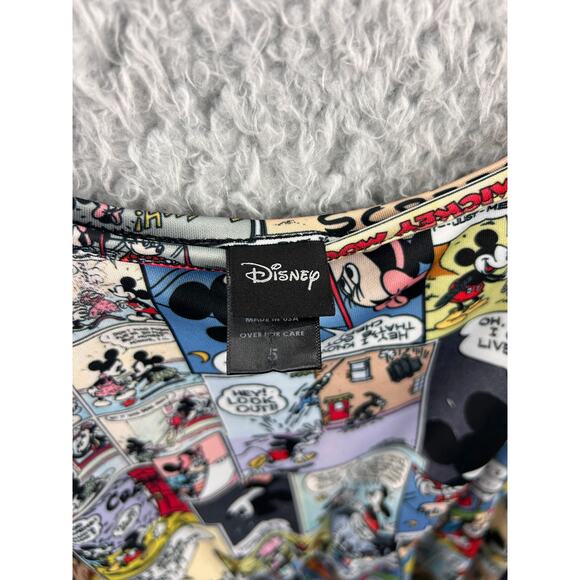 Disney Mickey Mouse Comic Print Dress 3X Plus Size Sleeveless Skater Style - Picture 7 of 10